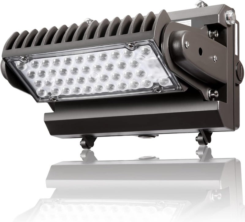 ECCFUTLL Dusk to Dawn 80W Rotatable LED Wall Pack Light, 5000K 11200LM 400-600W HPS/HID Equivalent, ETL Adjustable Head Outdoor LED Wallpack Lighting Fixture for Area Light, Parking Garages,Warehouse,Entrance - Image 1